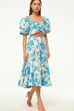 MISA Los Angeles RORI TOP Turquoiseflorapoplin Sale