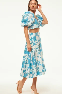 MISA Los Angeles RORI TOP Turquoiseflorapoplin Sale