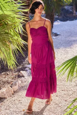 MISA Los Angeles RULA DRESS Orchidcottonpoplin Fashion