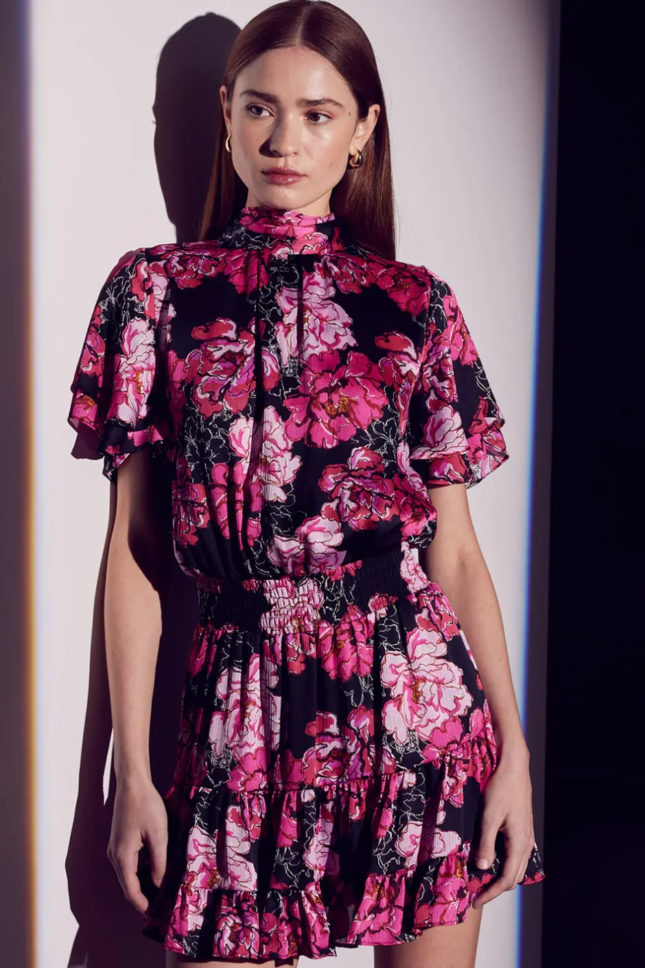 MISA Los Angeles SAFFIE DRESS Pinkpeony Clearance