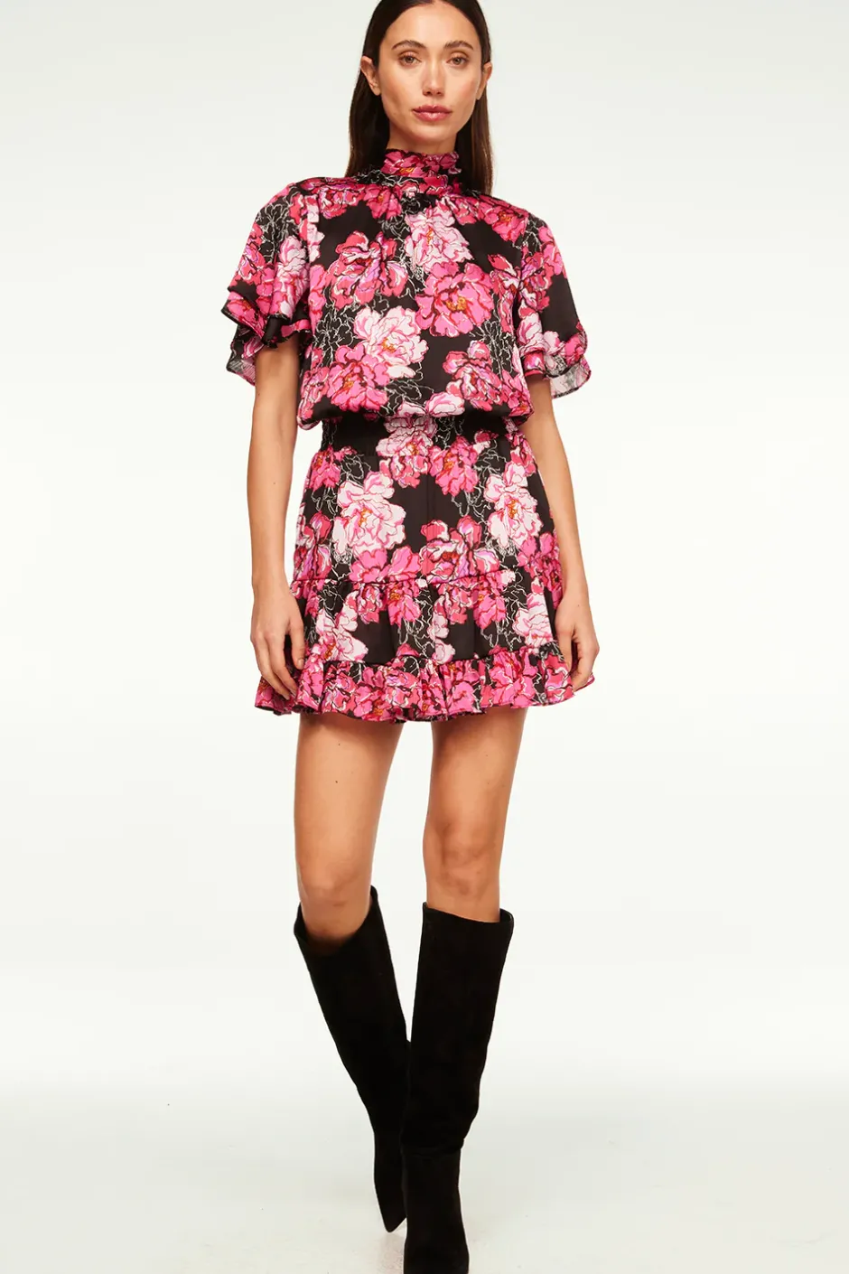 MISA Los Angeles SAFFIE DRESS Pinkpeony Clearance