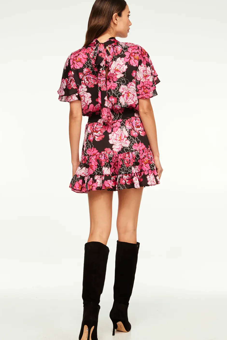 MISA Los Angeles SAFFIE DRESS Pinkpeony Clearance