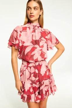 MISA Los Angeles SAFFIE DRESS Florarosada Clearance