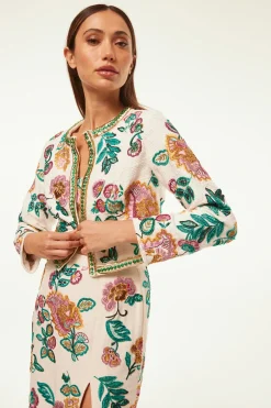 MISA Los Angeles SALIMA JACKET Malikapaisleyfloralembroidery New