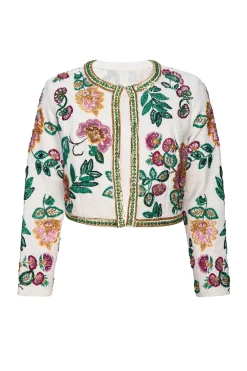 MISA Los Angeles SALIMA JACKET Malikapaisleyfloralembroidery New