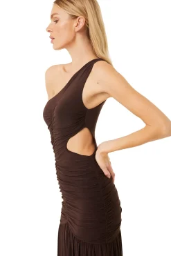 MISA Los Angeles SAMSARA DRESS Espresso Online