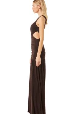 MISA Los Angeles SAMSARA DRESS Espresso Online