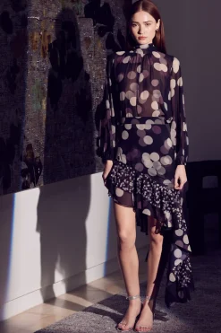 MISA Los Angeles SKY SKIRT Polkadotmix Discount