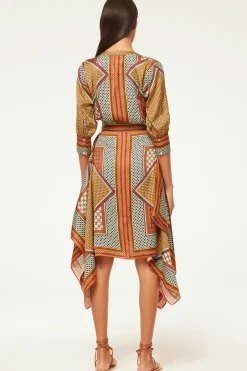 MISA Los Angeles SOLMAZ DRESS Positanoscarf Clearance