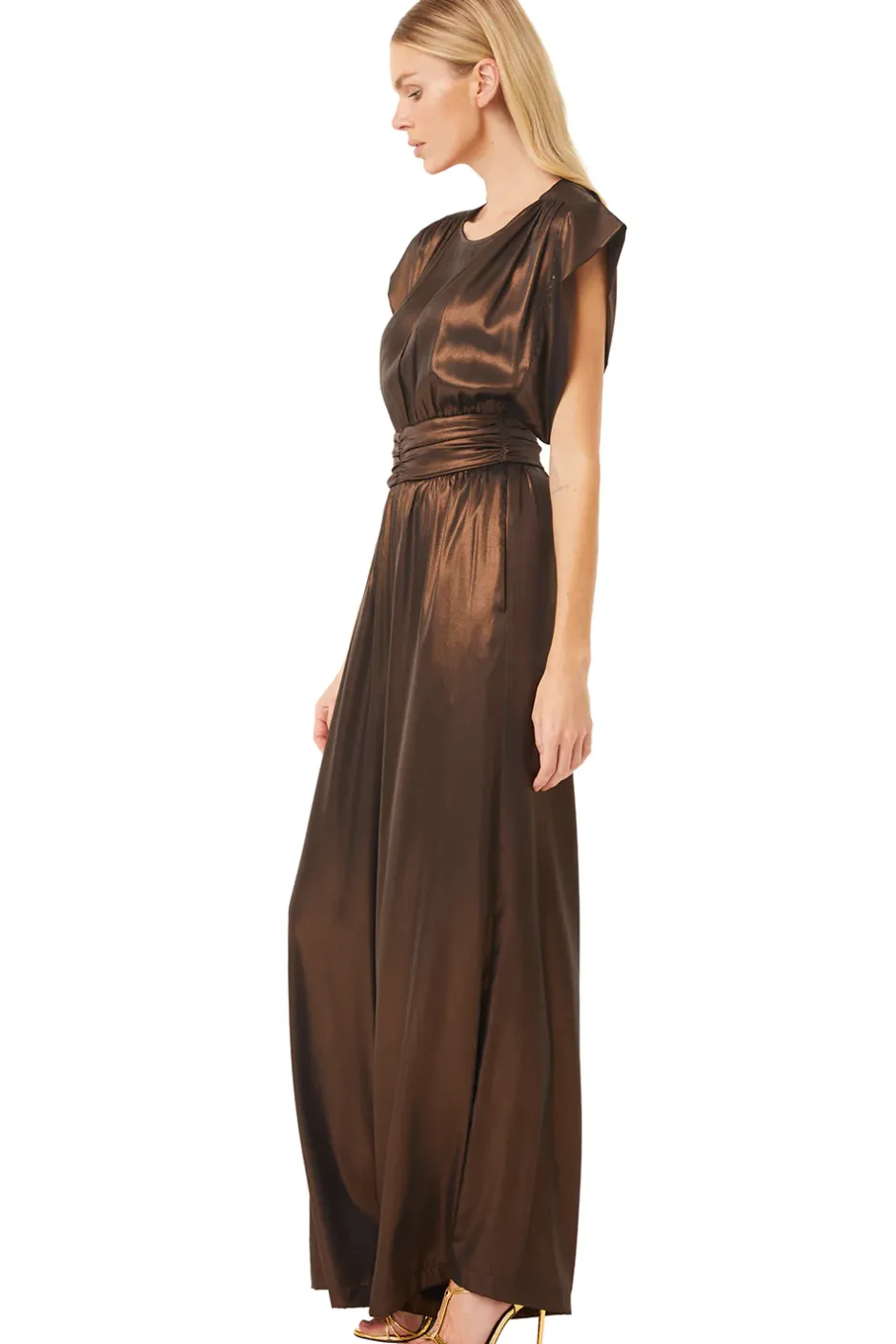 MISA Los Angeles SOPHIA JUMPSUIT Burnishedbronze Sale