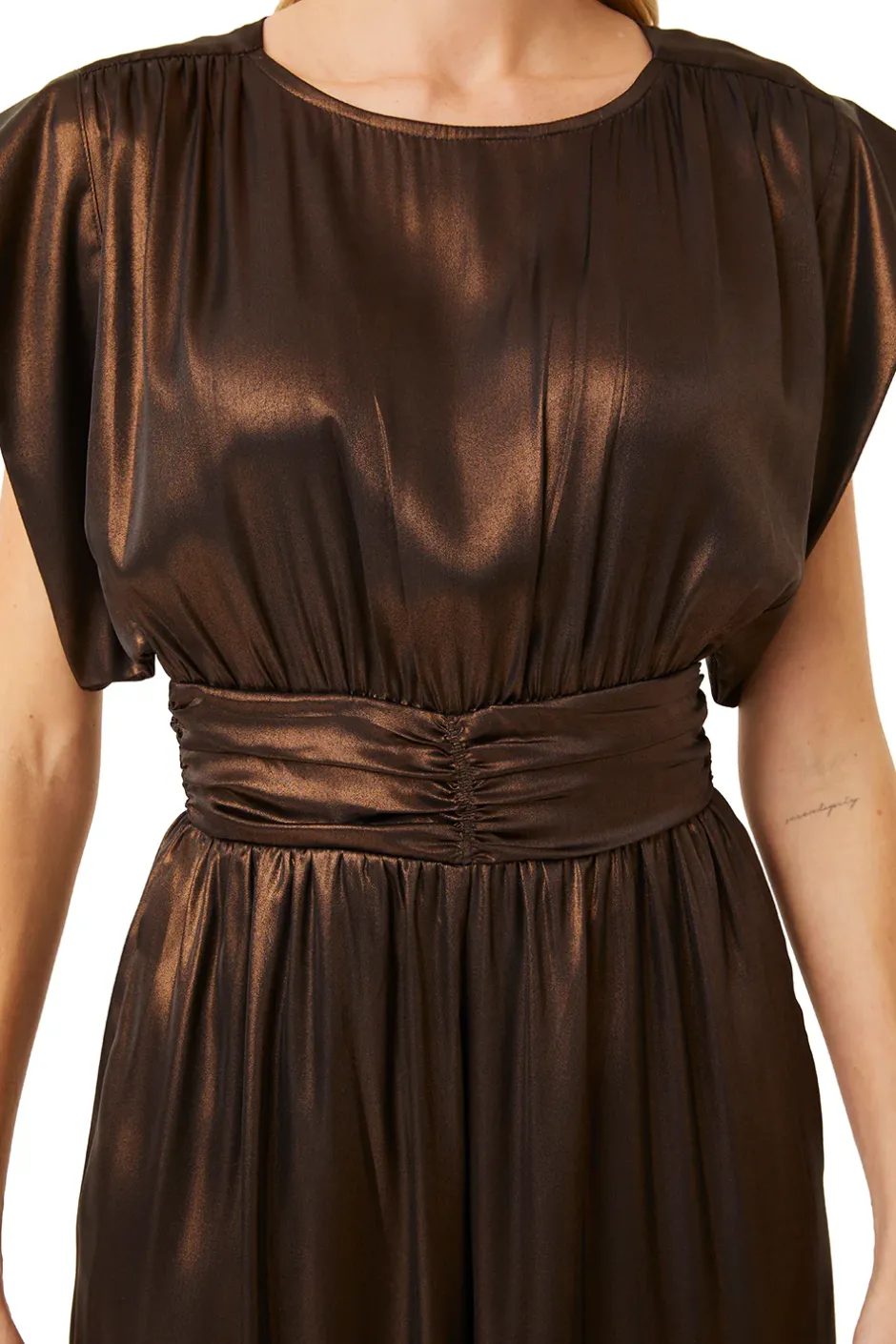 MISA Los Angeles SOPHIA JUMPSUIT Burnishedbronze Sale