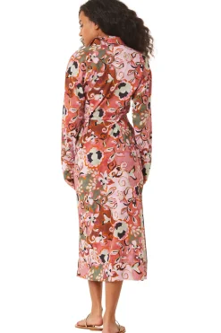 MISA Los Angeles SUNG DRESS Resortbatikcottonrayon New