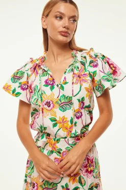 MISA Los Angeles SUPARNA TOP Floraexoticacottonpoplin Best