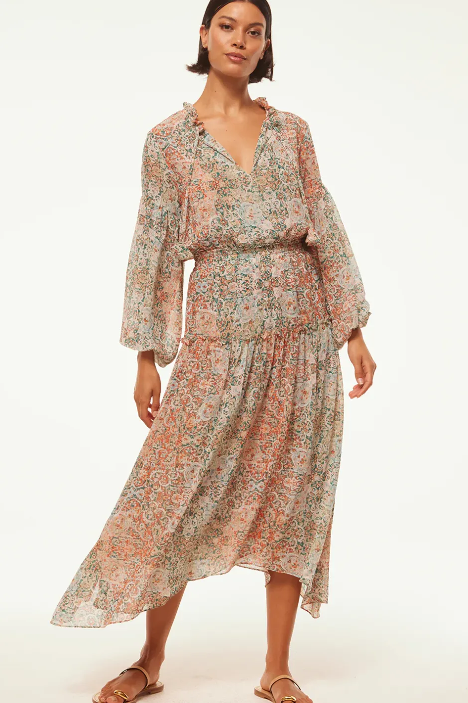 MISA Los Angeles TASIA DRESS Ombretapestry New