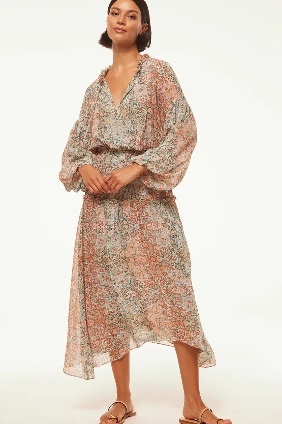 MISA Los Angeles TASIA DRESS Ombretapestry New