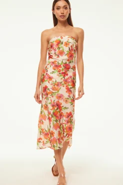 MISA Los Angeles THARA DRESS Palmareibloomssatin Best