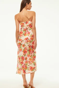 MISA Los Angeles THARA DRESS Palmareibloomssatin Best