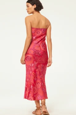 MISA Los Angeles THARA DRESS Floracorsicafuchsia Online