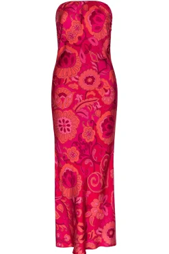 MISA Los Angeles THARA DRESS Floracorsicafuchsia Online