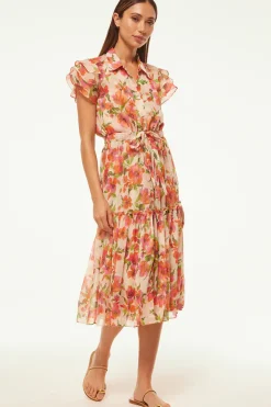 MISA Los Angeles VIOLA DRESS Palmareibloomschiffon Best