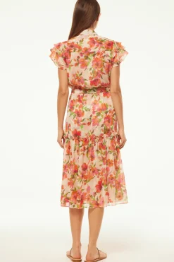 MISA Los Angeles VIOLA DRESS Palmareibloomschiffon Best
