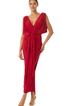 MISA Los Angeles XENIA DRESS Lipstickred Sale