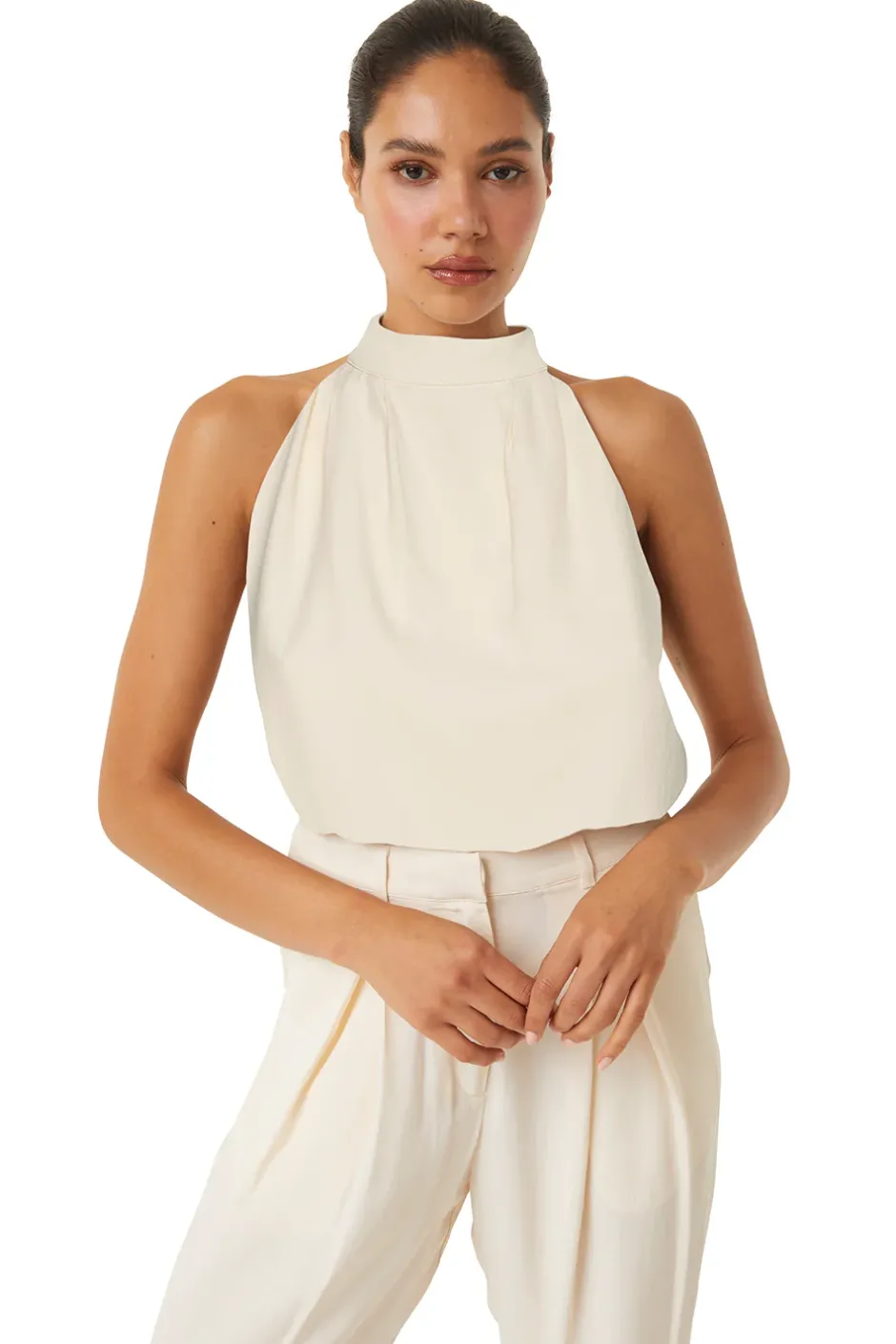 MISA Los Angeles YVAN TOP Ivory Clearance