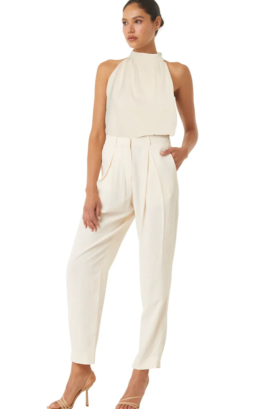 MISA Los Angeles YVAN TOP Ivory Clearance